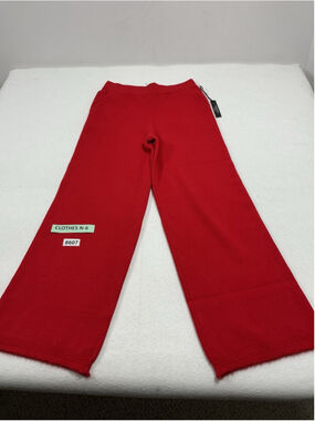 Woman’s NWT Vertigo Knit Pull on Dress Pants Large Red